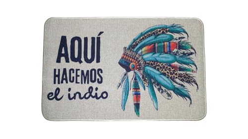hola-world. Indian Door Mat Entrance Door Mat Indoor Kitchen Bedroom Living Room Etc Non Slip Rubber Backing Machine Washable 40x60cm