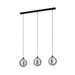 Eglo Pendant Lighting Ariscani, Ceiling Light Fitting with 3 Shades
