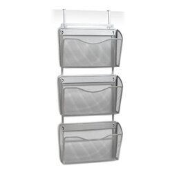 Zeller Wall/Door Magazine Rack, Grey, 35.5 x 9 x 85.5 cm