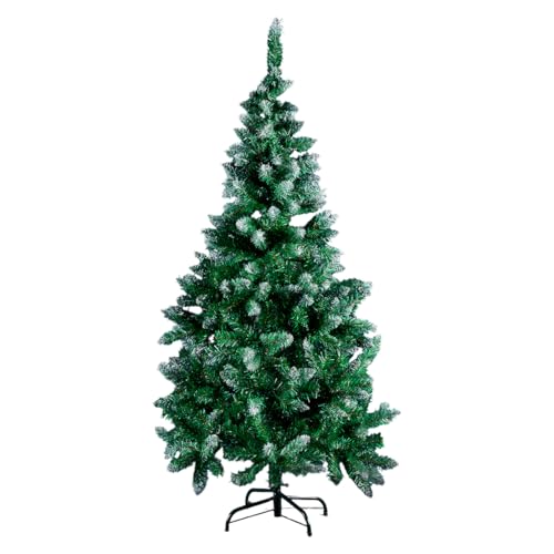 Arti Casa Artificial Christmas Tree 4,9ft - Xmas Tree with Christmas Tree Stand Christmas Tree Plastic - Artificial Tree Christmas Decoration Indoor Tree - Tree with Snow - Green