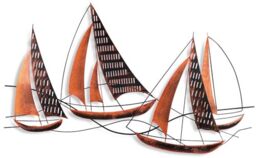 Handmade Decorative Metal Wall Accessory, 125 x 74 x 4 cm, 100% Metal, Unique Hand-Painted Design, Perfect for Home Decor & Art Lovers