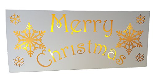 Suki Gifts International Ff Merry Christmas Light-Up Plaque, White