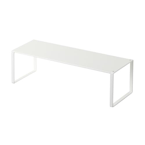 YAMAZAKI 2572 FRAME Extendable Shoe Rack, white, Steel, Minimalist, 34～60 x 12 x 10 cm