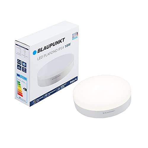 BLAUPUNKT LED Plafond – Surface Mounted – Ceiling Lighting – Natural White 4000K – 18W – Downlight – Modern Design – IP54 Water Resistance