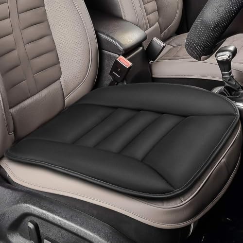 Tsumbay Car Seat Cushion Pad for Car Driver Seat Office Chair Home Use Pain Relief Memory Foam Seat Cushion Comfort Seat Protector with Non Slip Bottom Seat Baby Car Seat Cushion Black