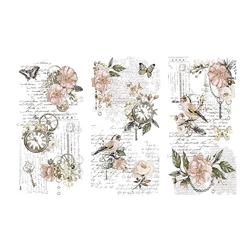 Rub on Transfers for Crafts and Furniture - 3 Design Sheets 6???x 12??? - Home Decor - Decals - by Thymeless Designs (Memories of Paris)