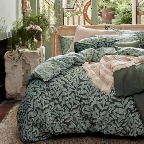 Printed Cotton Duvet Cover, Gaïa, 200 x 200 cm, Essix