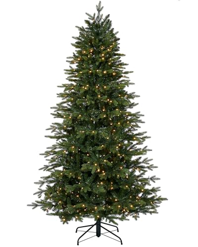 WeRChristmas Pre-Lit Himalayan Fir Christmas Tree, 530 Warm White LED Lights, Green, 7 ft / 2.1 m