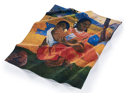 Musearta BT-PG-NI-V424422 Unisex Beach Towel with Nafea FAA Ipoipo by Artist Paul Gauguin, Cotton, Size 120 x 150 cm
