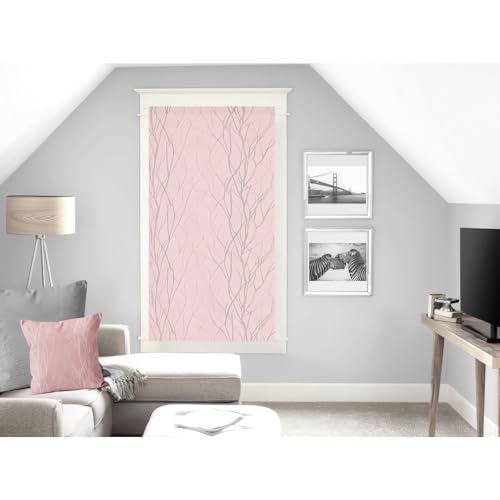 Soleil d'ocre Liane Net Curtain Polyester 60 x 120 cm Pink