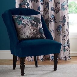 Appletree Heritage Windsford Velvet Cushion Cover 43 x 43cm in Teal - 100% Polyester