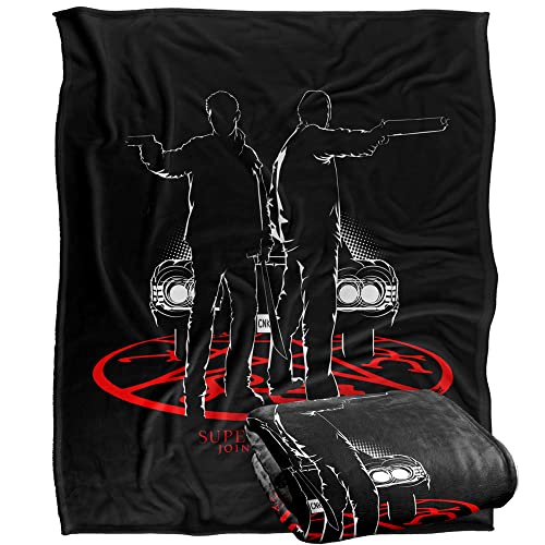 SUPERNATURAL Silhouettes Officially Licensed Silky Touch Super Soft Throw Blanket 152 x 127 cm
