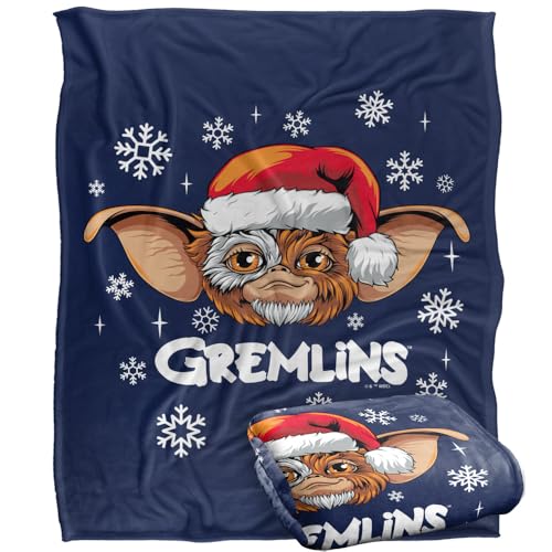 LOGOVISION Gremlins Gizmo Christmas Hat Silky Touch Super Soft Throw Blanket 152 X 127 Cm