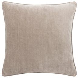 Yard Heavy Chenille Polyester Filled Cushion (Greige, 50 x 50 cm)