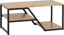 Seconique Durham Coffee Table in Light Oak Effect/Black