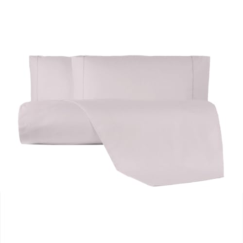 Giovanni Dolcinotti - Double Duvet Cover Set, 100% Cotton, Made in Italy – Duvet Cover 250 x 200 cm + 2 Pillowcases 50 x 80 cm – Silver Pink – Toronto Model