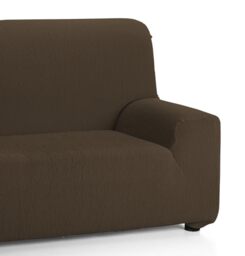 Martina Home Sofa Cover Elastic Model Emilia 2 Seats brown