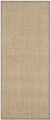 Safavieh Natural Fiber Rug for Living Room, Dining Room, Bedroom - Natural Fiber Collection, Short Pile, in Natural, 76 X 183 cm
