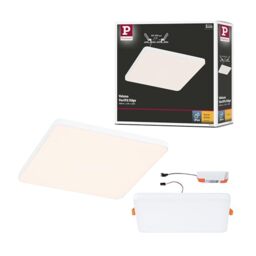 Paulmann 79943 LED recessed panels Veluna VariFit Edge 160x160mm angular Warm white White Plastic lighting system 3000 K