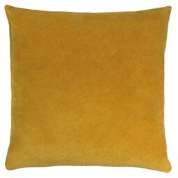 furn. Solo Polyester Filled Cushion, Cotton, Ochre