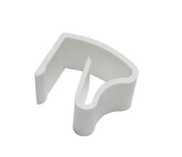 GARDINIA 6 x Universal Aluminium Blind Clamp Brackets Clamp Supports Mounting No Screws Drilling Plastic White