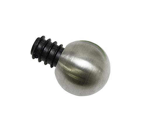 Gardinia Curtain Rod Finials, Stainless Steel Finish, Ø 12 mm, 11325