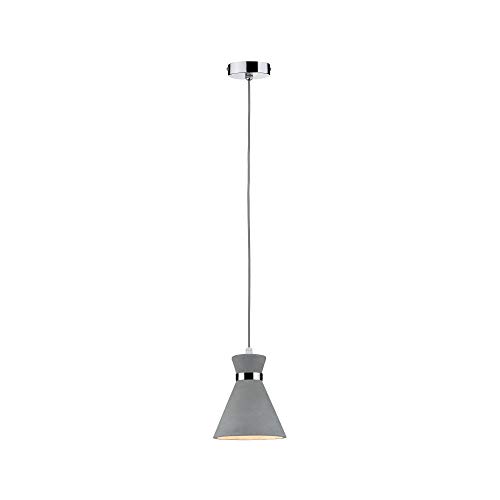 Paulmann 70890 Verve Pendant luminaire max. 20 watts Pendant lamp IP44 Splash-Water Protected Ceiling lamp Concrete, Metal E27