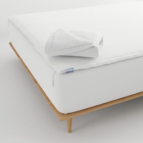 QuickZip Fitted Plus Spare Bundle: 1 Fitted Sheet (Base + Zip Sheet) & 1 Zip Sheet - Easy to Change, Won’t Pop Off - Soft Sateen 400 TC 100% Cotton - 15” Deep Pockets Twin XL Size Sheets – White