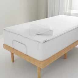 QuickZip Fitted Plus Spare Bundle: 1 Fitted Sheet (Base + Zip Sheet) & 1 Zip Sheet - Easy to Change, Won’t Pop Off - Soft Sateen 400 TC 100% Cotton - 15” Deep Pockets Twin XL Size Sheets – White