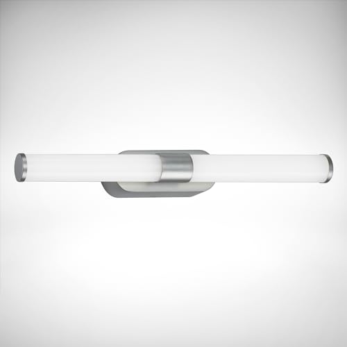 B.K.Licht - LED Mirror Light for Bathroom, Neutral White Light Color, Waterproof IP44 Mirror Light, LED wall lamp, LED wall Light, 7W, 40 cm, Chrome Matt