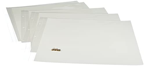 Artemio 30.5 x 30.5 cm Plastic Sleeves with 3-Holes Photo Album, Pack of 10, Transparent