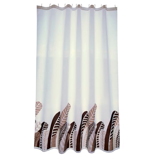 MSV Shower curtain Premium 180x200cm Federn Vintage