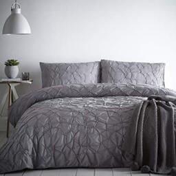 Signature - Glacier - 100% Cotton Duvet Cover Set - Double Bed Size - Slate Grey Bedding