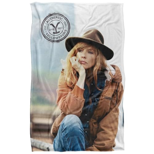 LOGOVISION Yellowstone Deep Thought Beth Silky Touch Super Soft Throw Blanket 91 x 147 Cm