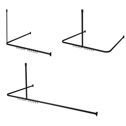 Sealskin Easy Roll Shower curtain rail set 90x90x90 cm Black