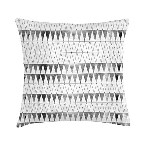 Tak Design Cushion, Cotton, White/Silver, 45mm X 45mm X 2mm