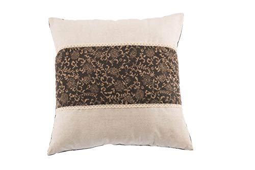 Comarco Sa Damask taupe cushion 40x40 cm