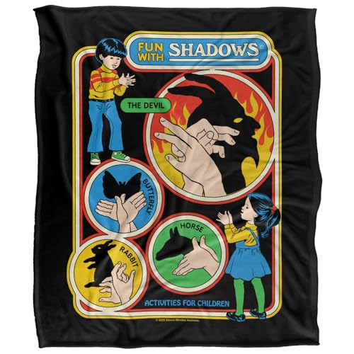 Steven Rhodes Fun With Shadows Silky Touch Super Soft Throw Blanket 152 X 127 Cm
