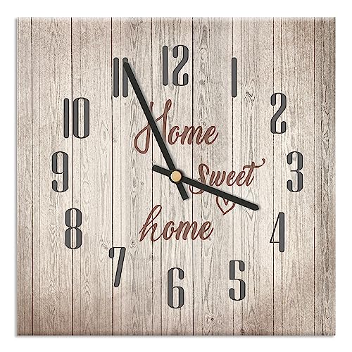 Mareli Wall Clock Covered with Matte Laminated Paper - Suitable for Living Room, Kitchen, Office - Silent Mechanism