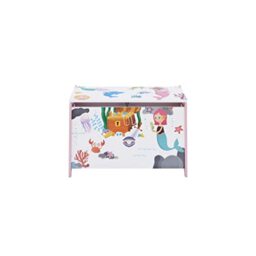 House & Homestyle Mermaid Storage Box 36.6 x 59.5 x 39.1cm ??? Decorative & Practical, Perfect for Clearing Clutter in Bedrooms or Playrooms