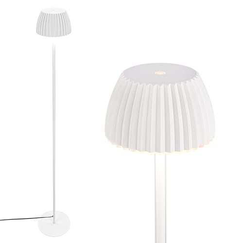 BRILONER - LED Floor lamp with Touch, dimmable, Light Edge, Warm White, Standard Light, Floor Standing, Living Room, 19x124 cm, Off White