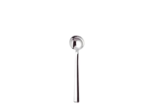 Alessi 18/10 Stainless Steel Mirror Polished Rundes Modell Tea Spoons, Set of 6, Silver