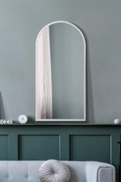 Large New Rustic Black Multi Panelled Arched Window Garden Outdoor Mirror5ft3 x 3ft / 160cm x 91cm