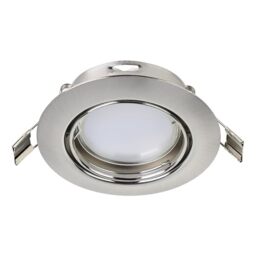 EGLO recessed spotlight Peneto, nickel-matte steel spot