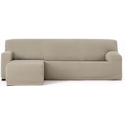 ECOMMERC3 Chaiselong - Universal and Versatile Short Left Arm Sofa Cover ??? Mink Colour Chaiselong Protector Easy to Install for Back, Seat and Arms