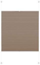 Deco Company Pleated Blind, Polyester Taupe, 110 x 130 cm