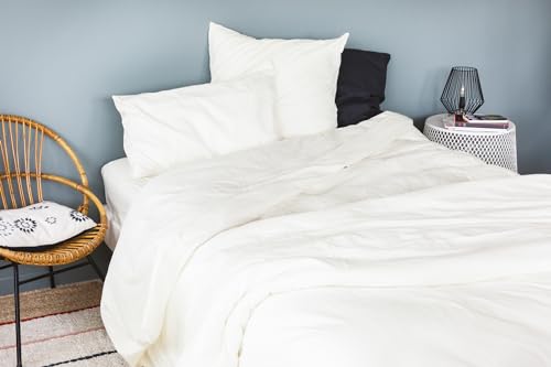 Cap Ferret Washed Cotton Pillowcase, 50 cm x 70 cm, White,