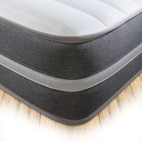 Starlight Beds – Small Single Mattress. 9 Inch Deep Small Single Micro Pocket Sprung Mattress with Memory Foam. 2ft6 x 6ft3 (STARLIGHT 09)