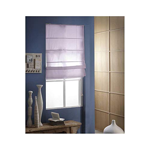 MADECOSTORE Straight Base Screen Roman Blind – Fig – L 70 x H 180 cm – Self-Locking Mechanism