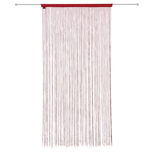Well Home Thread Curtain 90 x 200 cm Light and Modern Red